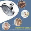 4 Inch Fixed Showerheads 5 Modes Swivel Shower Head High Flow Bathroom Accessary  |  Bathroom Fixtures