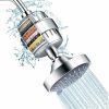 4 Inch Fixed Showerheads 5 Modes Swivel Shower Head High Flow Bathroom Accessary  |  Bathroom Fixtures