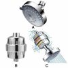 4 Inch Fixed Showerheads 5 Modes Swivel Shower Head High Flow Bathroom Accessary  |  Bathroom Fixtures