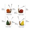 4Pcs Cute Resin Snails Fairy Garden Accessories Miniature Snail Figurines  |  Resin Ornaments