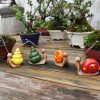 4Pcs Cute Resin Snails Fairy Garden Accessories Miniature Snail Figurines  |  Resin Ornaments