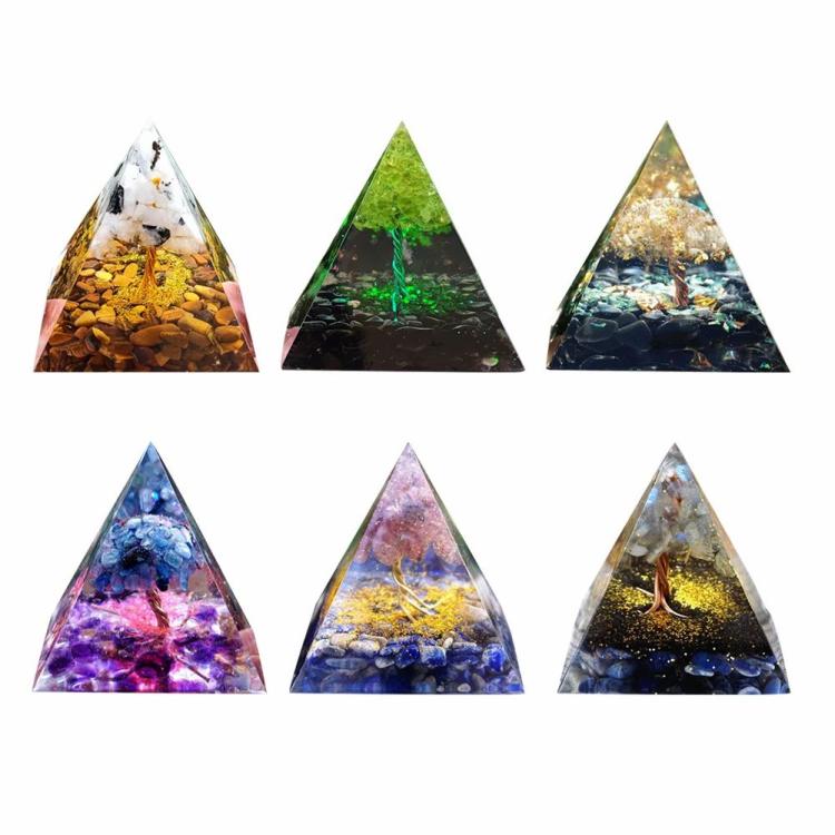 5cm Pyramid Energy Converter Crystal Stone Healing Chakra  |  Pyramid Crystal Ornaments