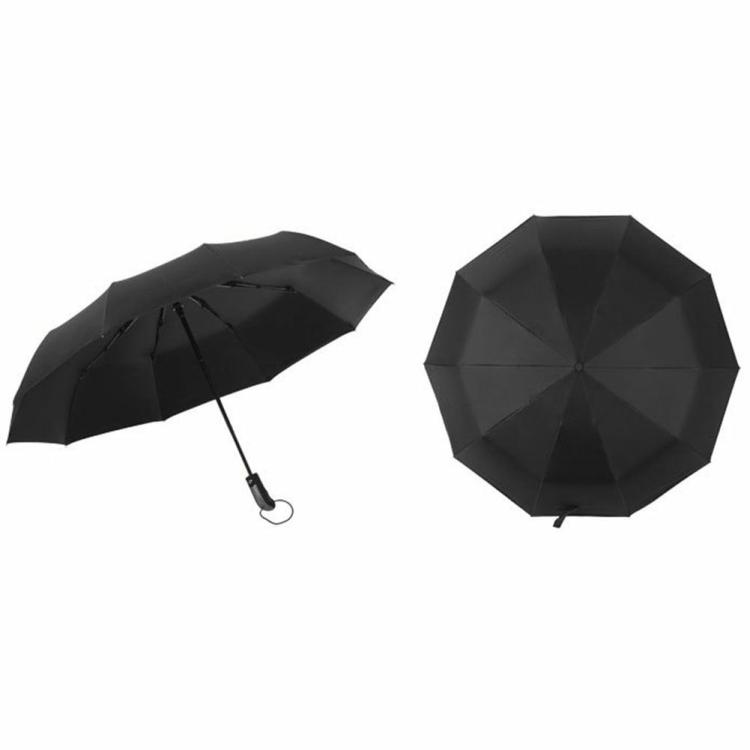 Automatic Open & Close Compact Umbrella 10 Ribs Small Portable Umbrella for Rain  |  Rain Gear