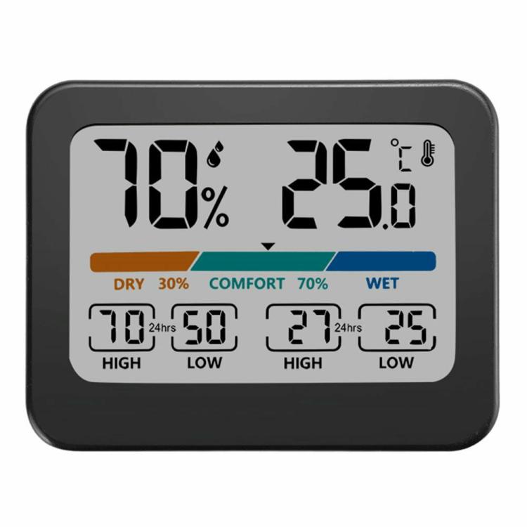 Digital Temperature Humidity Meter Color Large Screen Weather Station Smart Home  |  Home Temperature