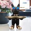 French Bulldog Figure Resin Storage Ornament Sculpture Desktop Decoration  |  Resin Ornaments