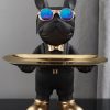 French Bulldog Figure Resin Storage Ornament Sculpture Desktop Decoration  |  Resin Ornaments