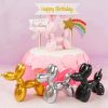 Resin Balloon Dog Sculpture Crafts Animal Figurine Cake Dessert Decoration  |  Resin Ornaments