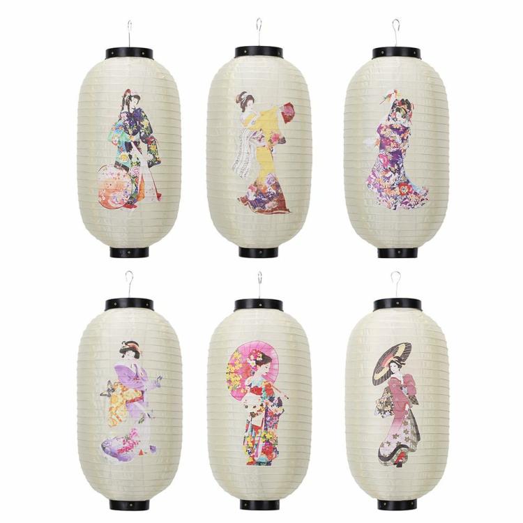 10 inch/25cm Lantern Cloth Japanese Style Printing Fabric for Bar Pub Decor  |  Decorations