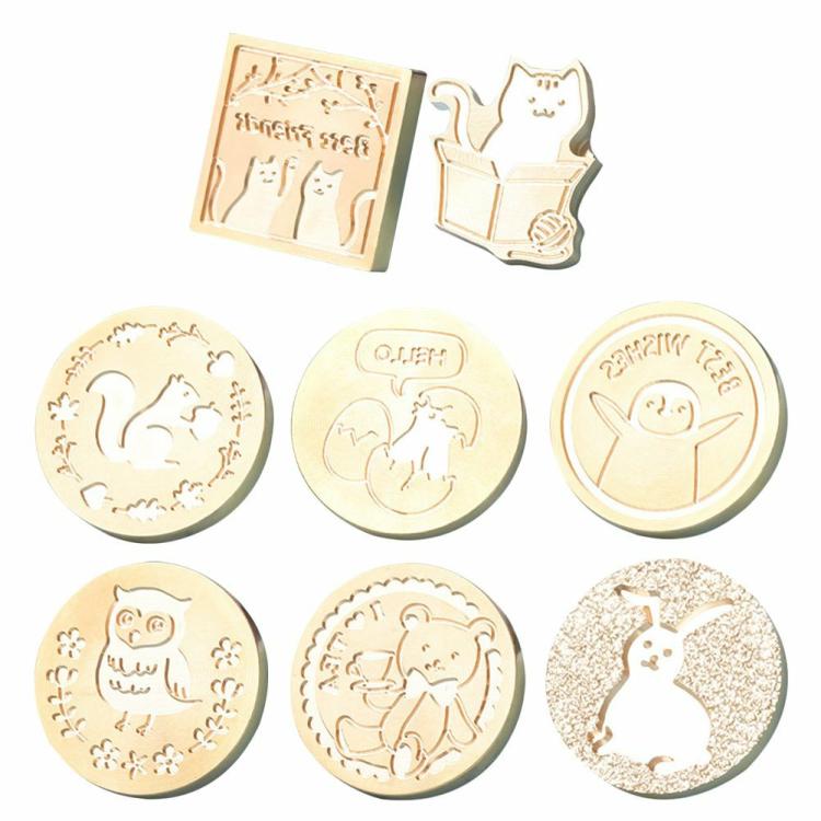 Animal DIY Art Seal Head Ornamental Round Craft Supplies for Wedding Invitations  |  Crafts