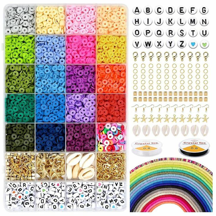 Bracelet Making Beads Kit Mixed Letter Loose Beads DIY Jewelry Set  |  Crafts