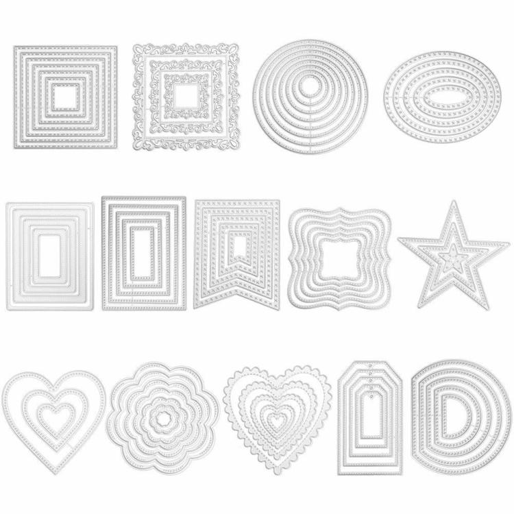 Circle Frame Metal Cutting Dies Stencils for DIY Scrapbooking Card Die Cuts  |  Crafts