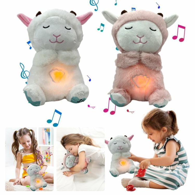 Little Lamb Baby Sleep Soother with Music Lights Rhythmic Breathing Motion  |  Decorations