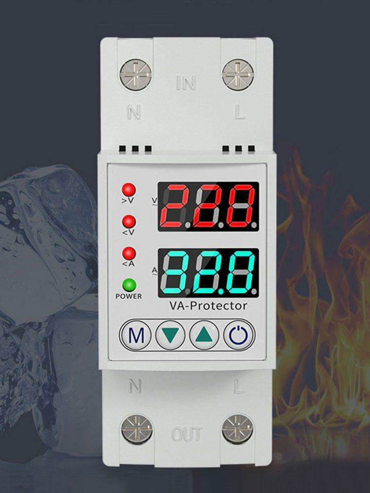 Over Under Voltage Protective Device 40A/63A Relay Limit Over Current Protection  |  Electrical Equipments